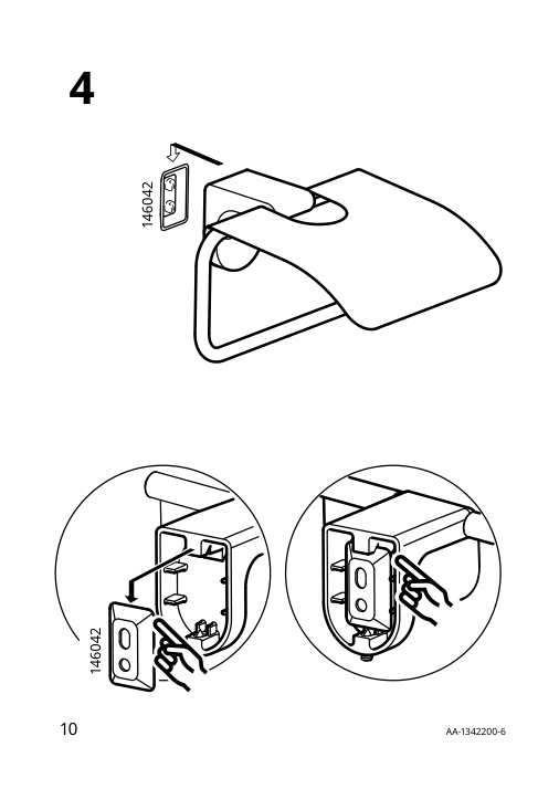 Assembly instructions for IKEA Kalkgrund toilet roll holder chrome plated | Page 10 - IKEA KALKGRUND toilet roll holder 002.914.76