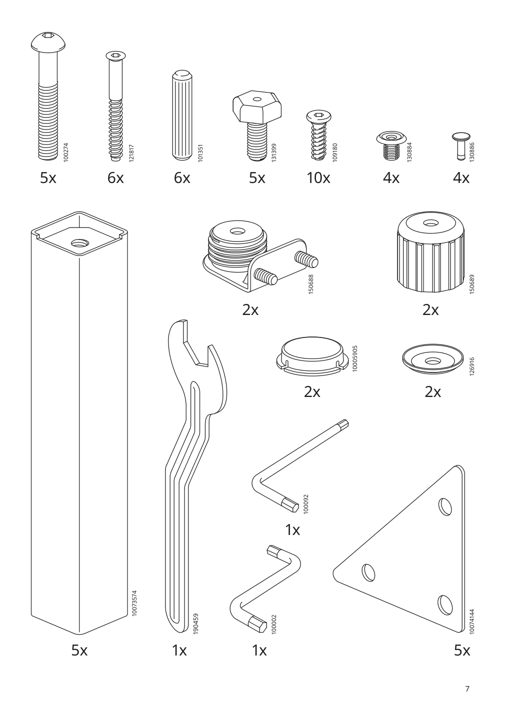 Assembly instructions for IKEA Kalknaes cabinet with sliding doors white | Page 7 - IKEA KALKNÄS cabinet with sliding doors 904.962.61