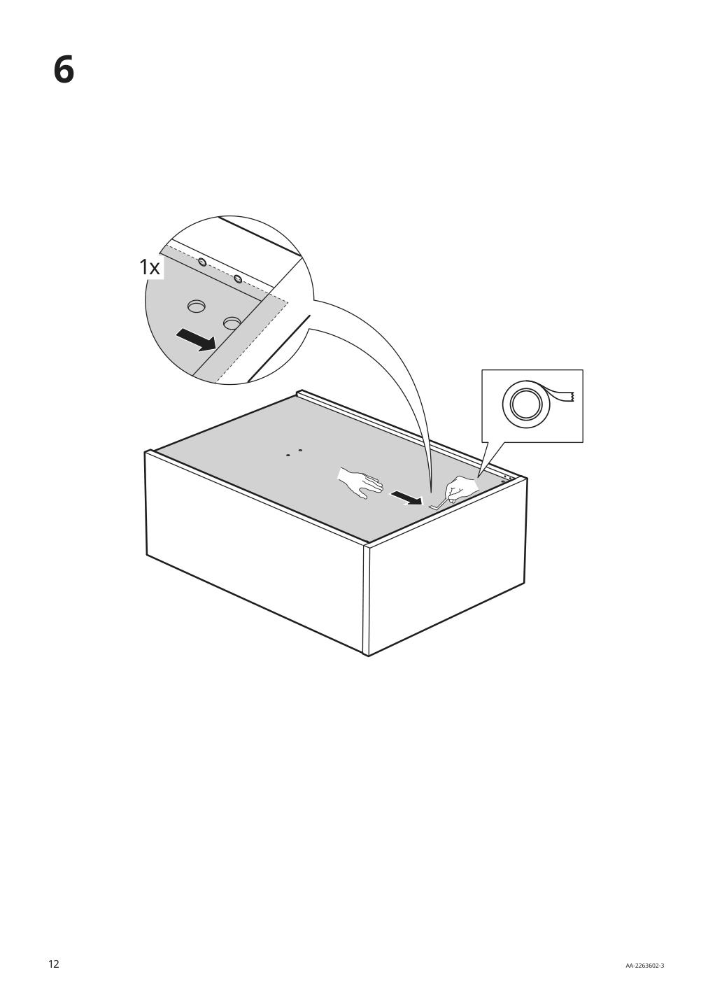 Assembly instructions for IKEA Kalknaes cabinet with sliding doors white | Page 12 - IKEA KALKNÄS cabinet with sliding doors 304.962.64