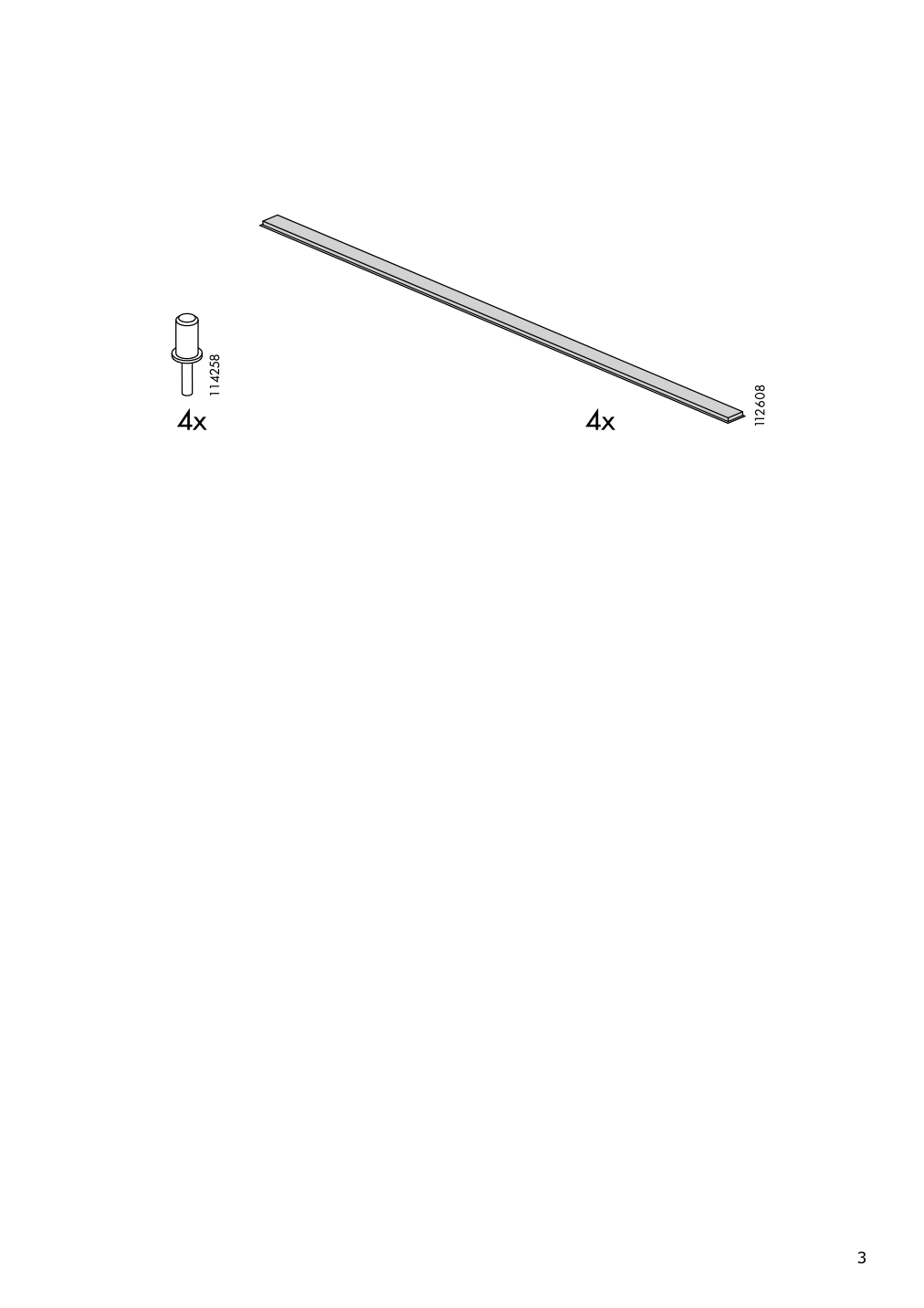 Assembly instructions for IKEA Kallax insert with 1 shelf white | Page 3 - IKEA KALLAX / LACK TV storage combination 295.521.71