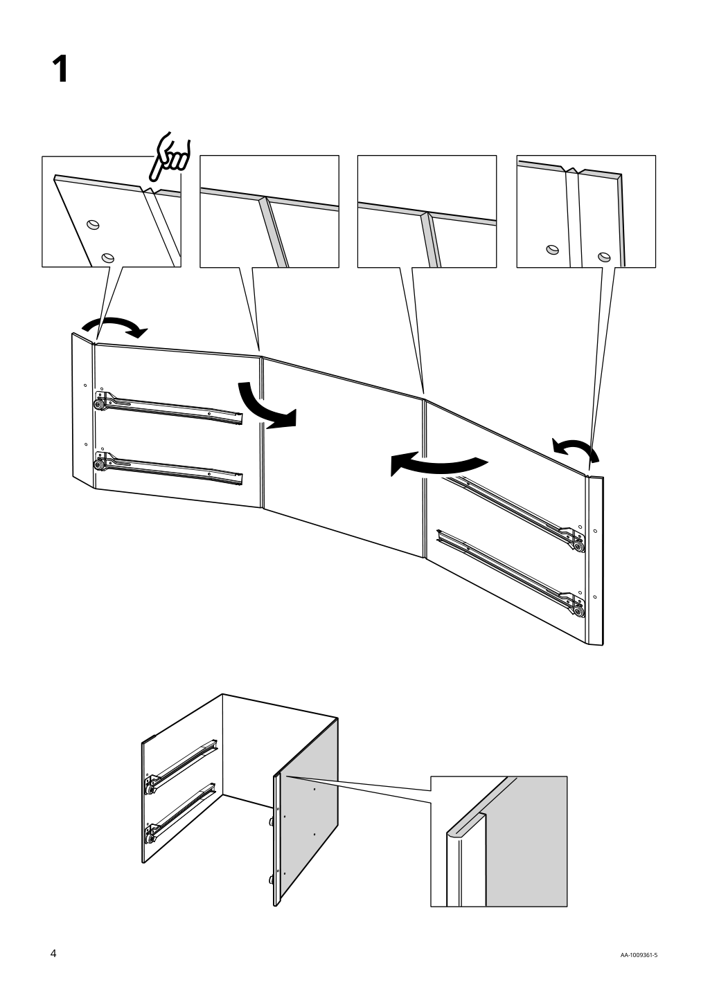 Assembly instructions for IKEA Kallax insert with 2 drawers white | Page 4 - IKEA KALLAX / LACK TV storage combination 095.521.72