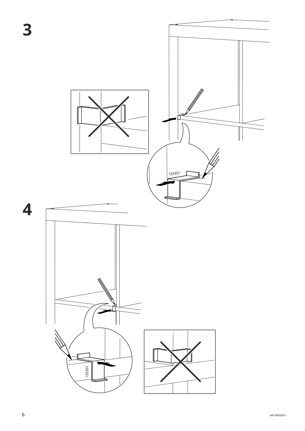 Assembly instructions for IKEA Kallax insert with door black brown | Page 6 - IKEA KALLAX insert with door 602.781.70