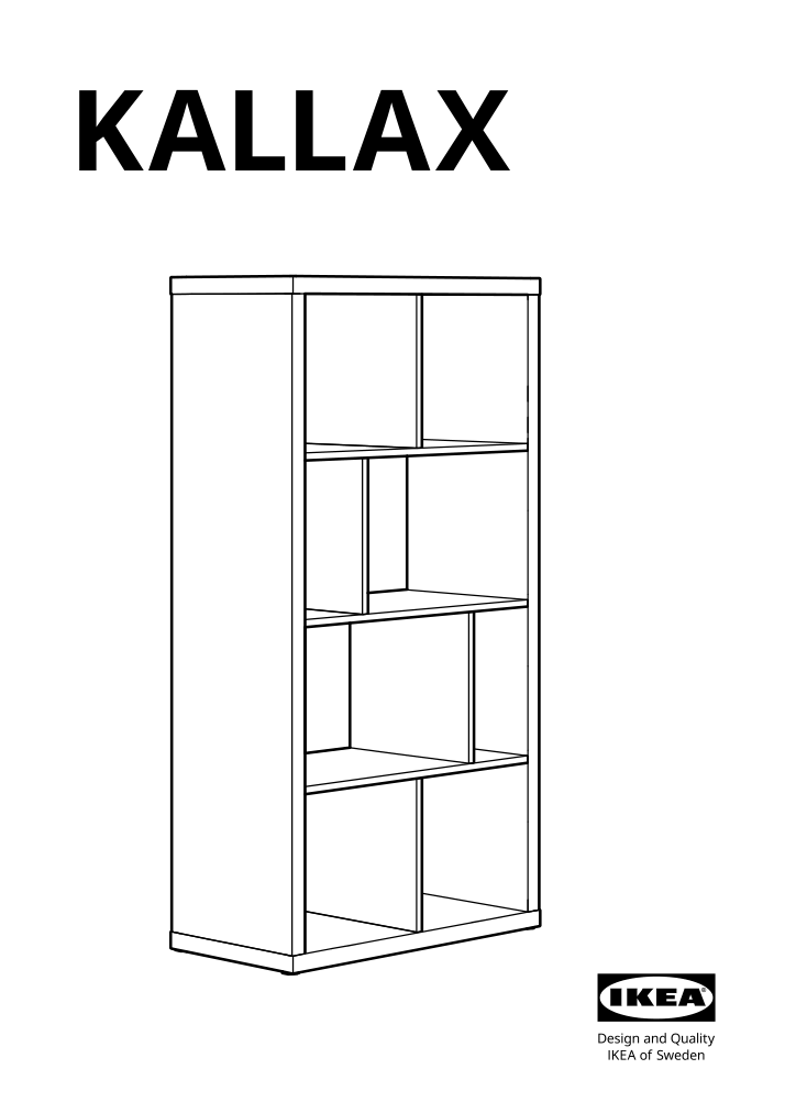 Assembly instructions for IKEA Kallax shelf unit dark green | Page 1 - IKEA KALLAX shelving unit with underframe 995.635.81