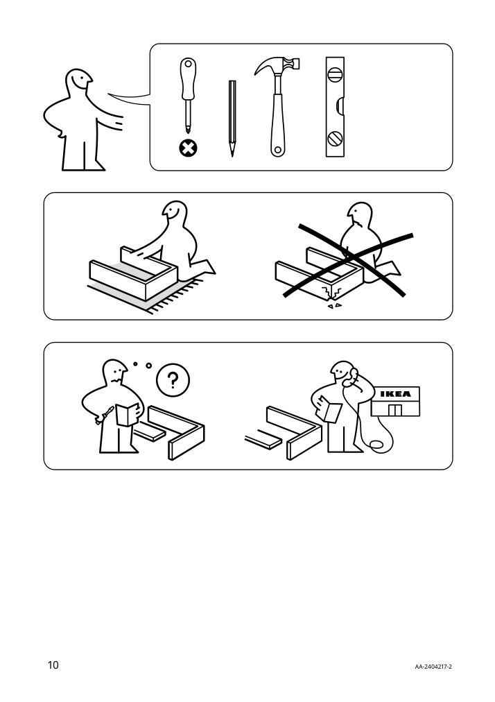 Assembly instructions for IKEA Kallax shelf unit dark green | Page 10 - IKEA KALLAX shelf unit 405.620.79