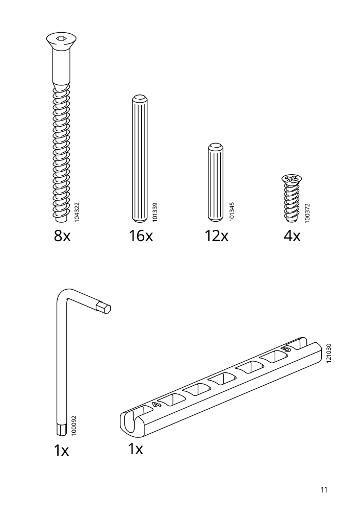 Assembly instructions for IKEA Kallax shelf unit dark green | Page 11 - IKEA KALLAX shelving unit with underframe 995.635.81