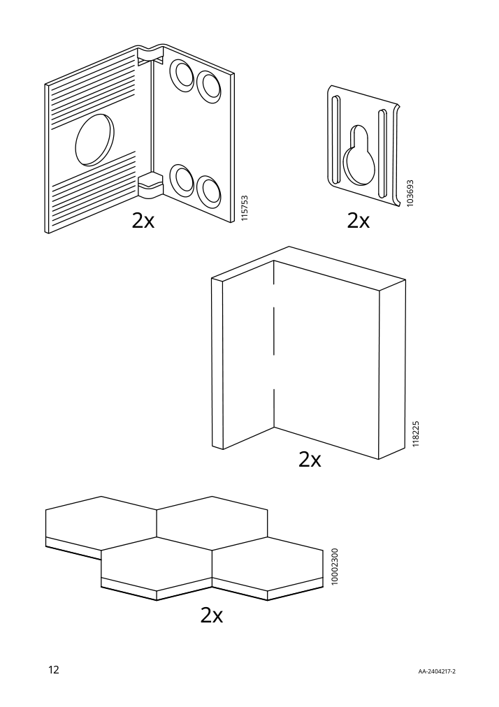 Assembly instructions for IKEA Kallax shelf unit dark green | Page 12 - IKEA KALLAX shelf unit 405.620.79