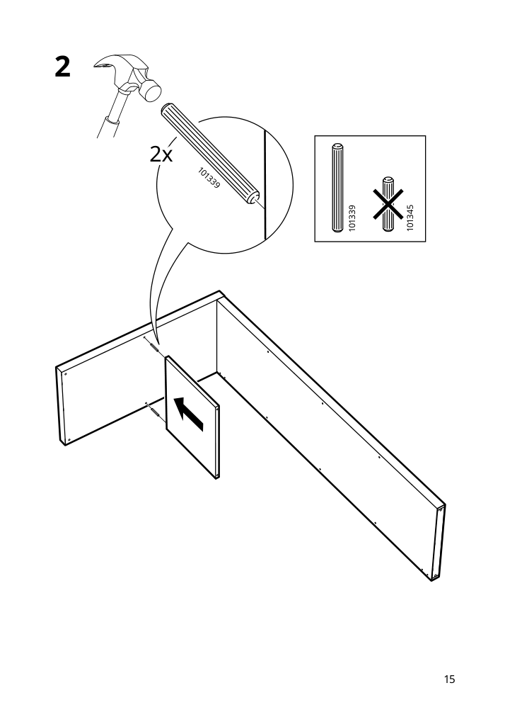 Assembly instructions for IKEA Kallax shelf unit dark green | Page 15 - IKEA KALLAX shelf unit 405.620.79