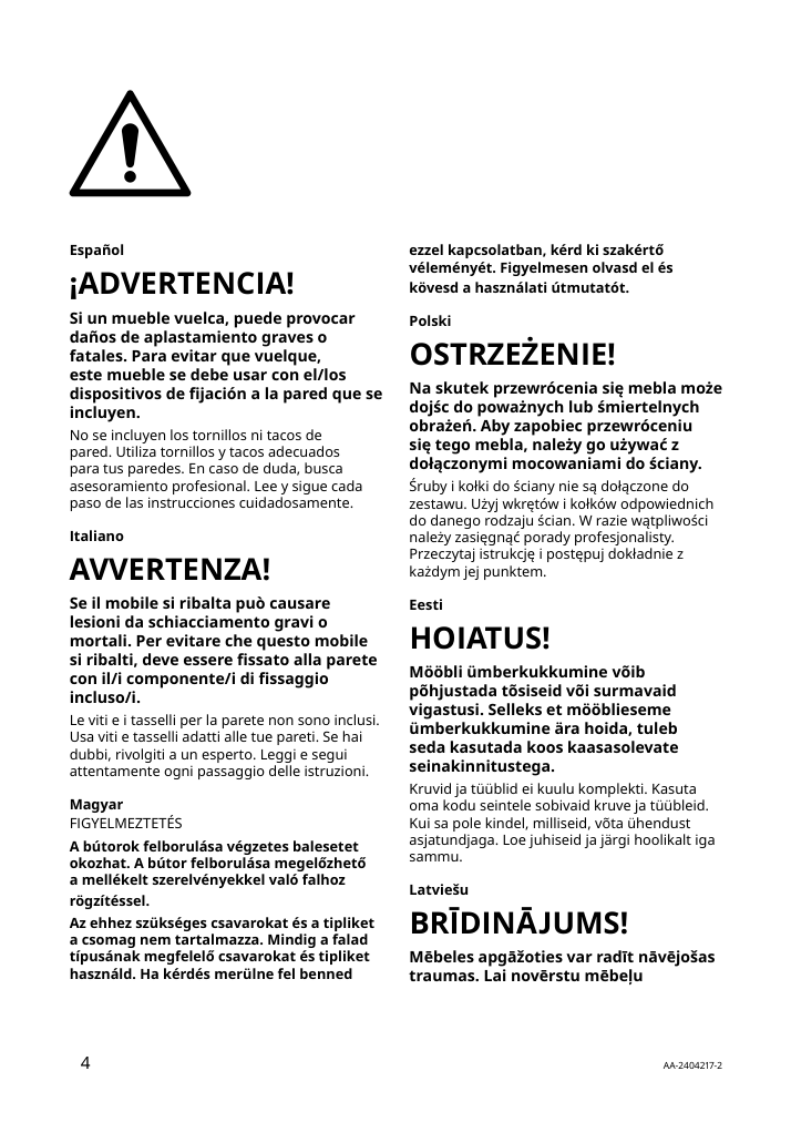 Assembly instructions for IKEA Kallax shelf unit dark green | Page 4 - IKEA KALLAX shelf unit 405.620.79