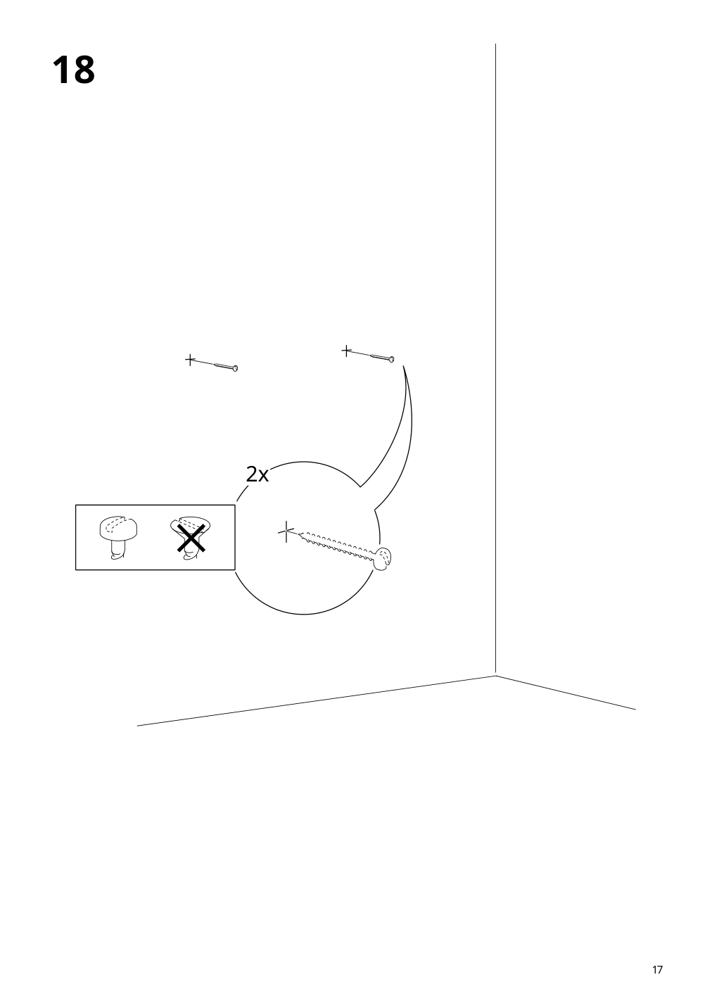 Assembly instructions for IKEA Kallax shelf unit white stained oak effect | Page 17 - IKEA KALLAX / LACK storage combination with shelf 393.987.30