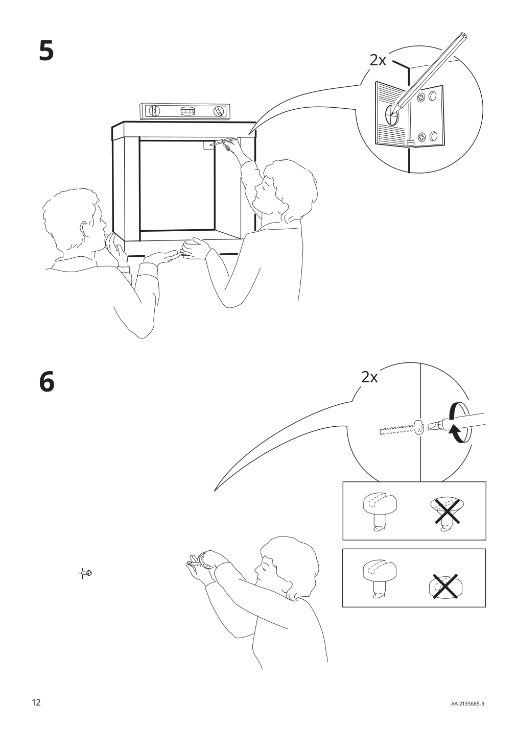 Assembly instructions for IKEA Kallax shelf unit gray wood effect | Page 12 - IKEA KALLAX shelf unit 604.779.33