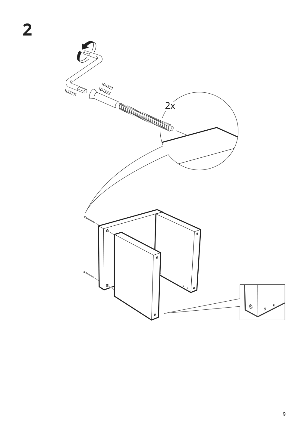 Assembly instructions for IKEA Kallax shelf unit gray wood effect | Page 9 - IKEA KALLAX shelf unit 604.779.33