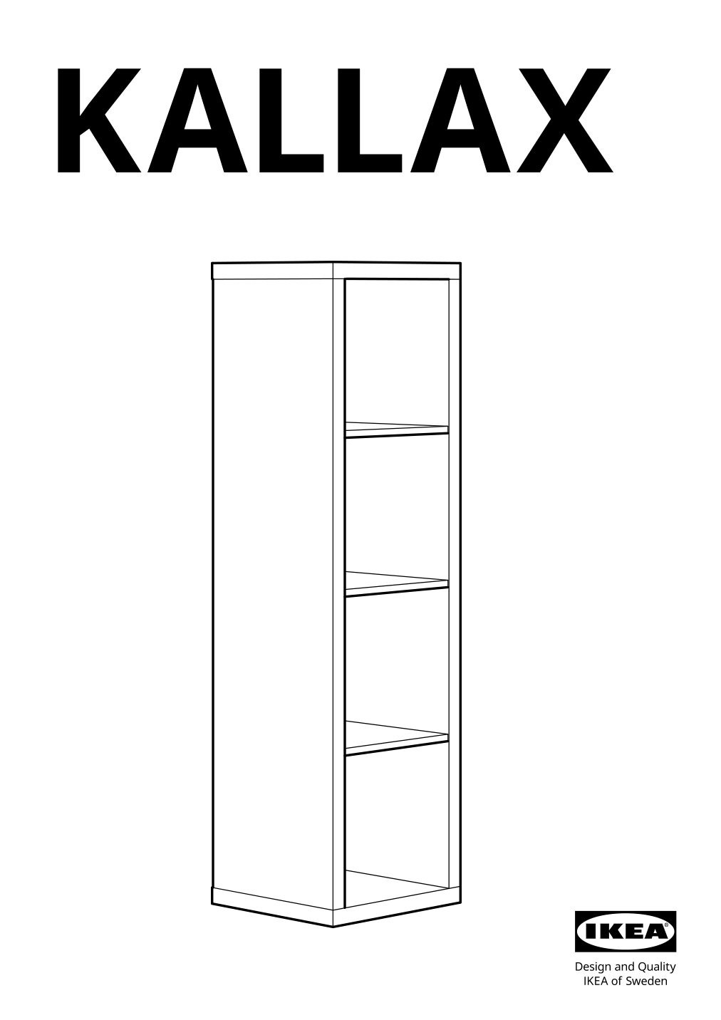 Assembly instructions for IKEA Kallax shelf unit oak effect | Page 1 - IKEA KALLAX shelf unit 503.074.94