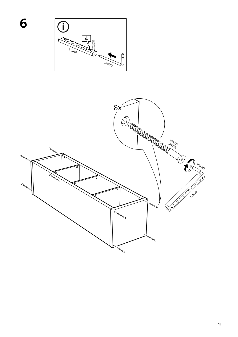 Assembly instructions for IKEA Kallax shelf unit oak effect | Page 11 - IKEA KALLAX shelf unit 503.074.94