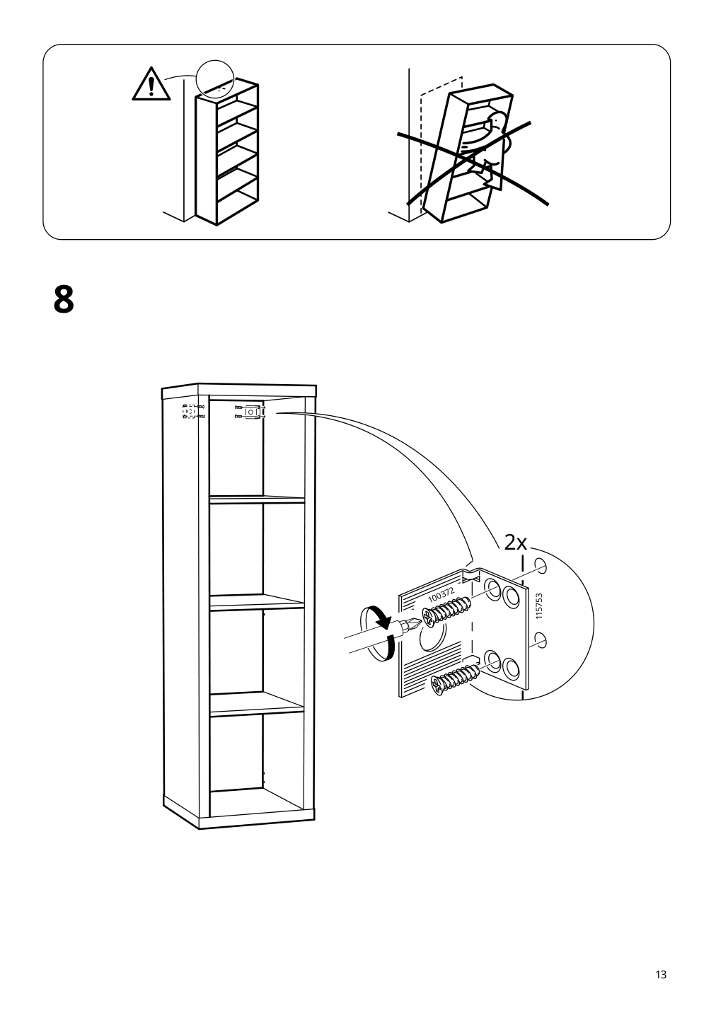 Assembly instructions for IKEA Kallax shelf unit oak effect | Page 13 - IKEA KALLAX shelf unit 503.074.94