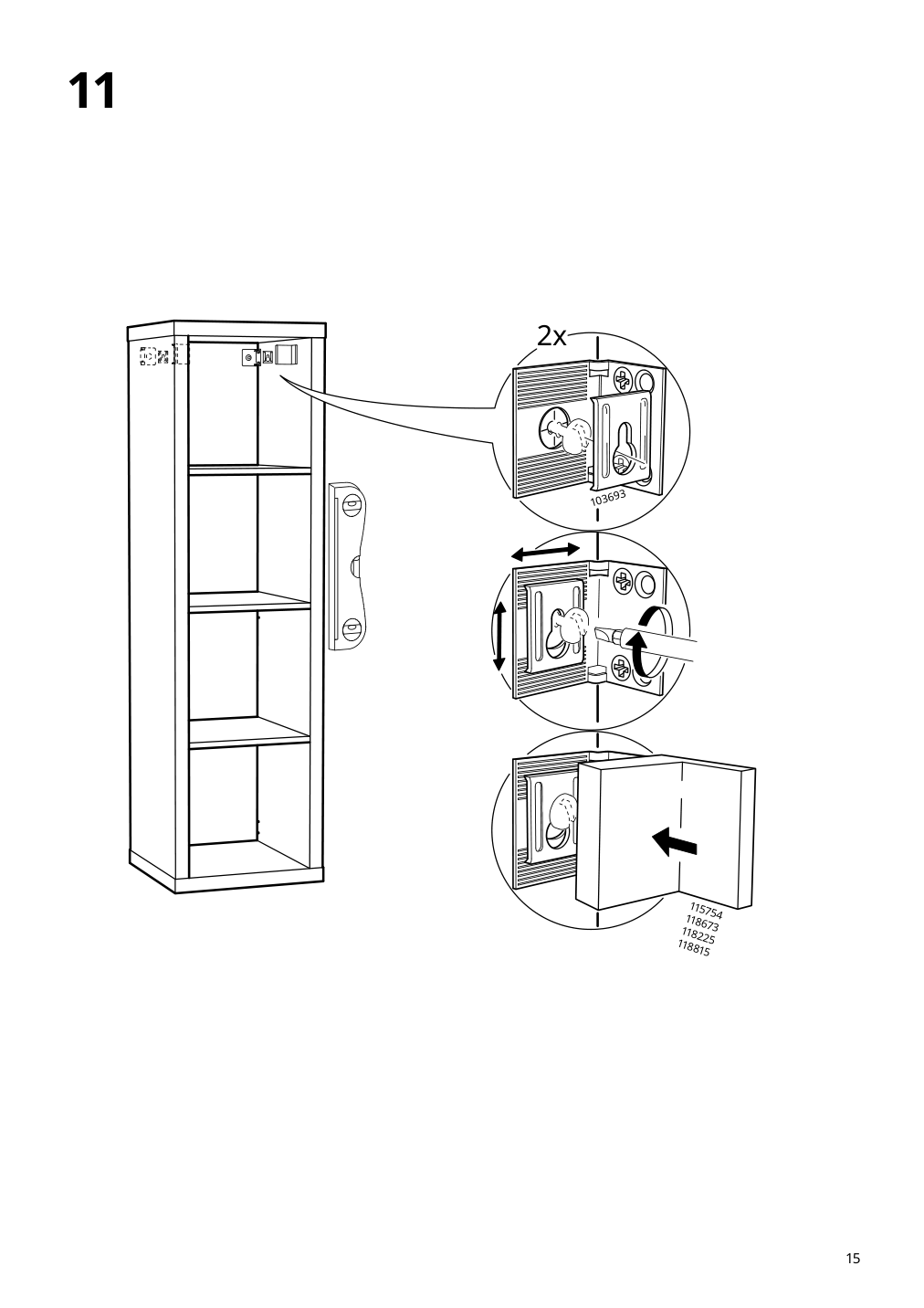 Assembly instructions for IKEA Kallax shelf unit oak effect | Page 15 - IKEA KALLAX shelf unit 503.074.94