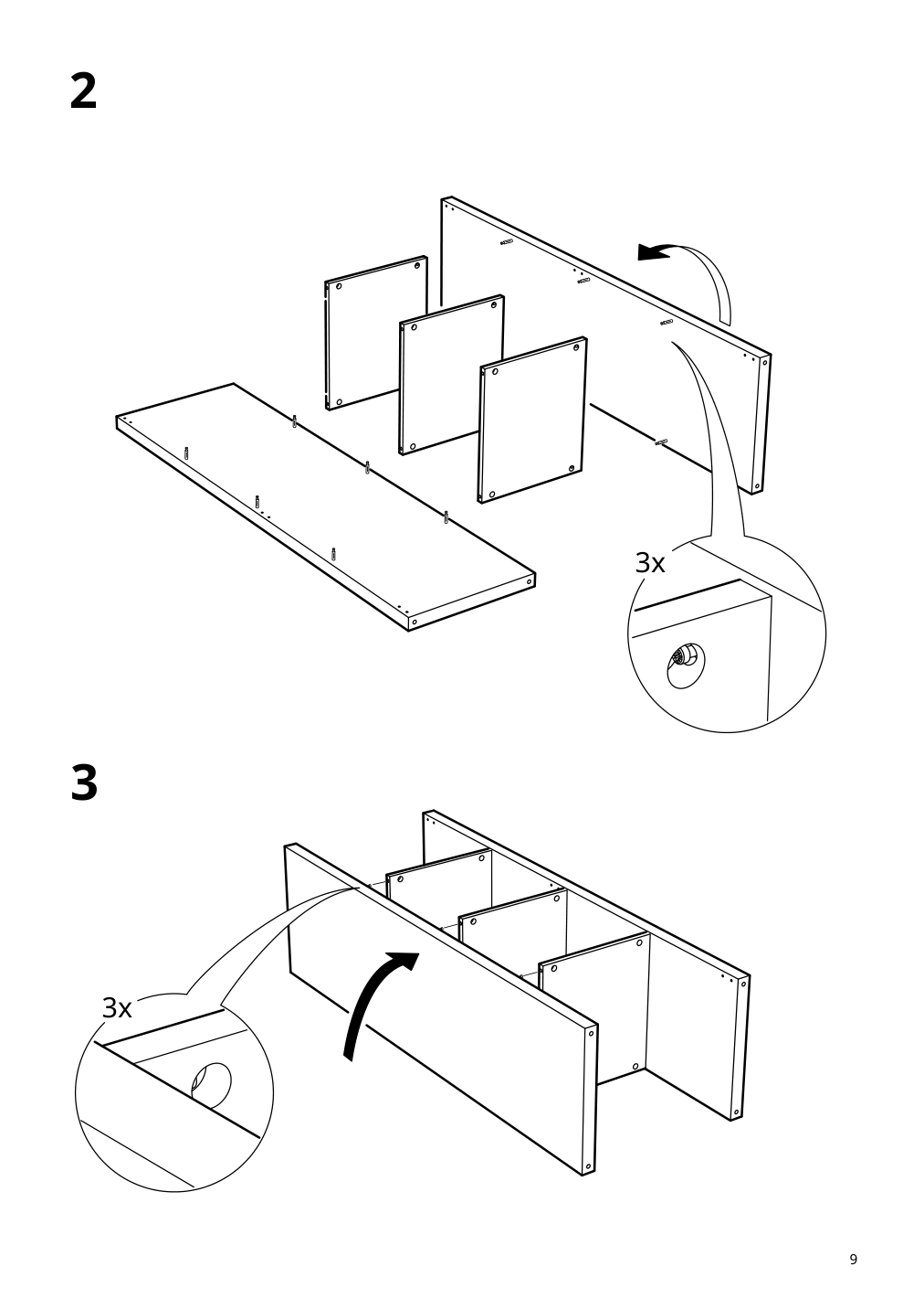 Assembly instructions for IKEA Kallax shelf unit oak effect | Page 9 - IKEA KALLAX shelf unit 503.074.94