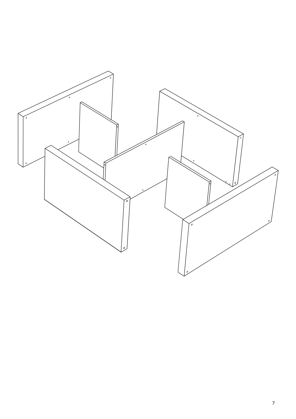 Assembly instructions for IKEA Kallax shelf unit white stained oak effect | Page 7 - IKEA KALLAX shelving unit with underframe 594.426.28