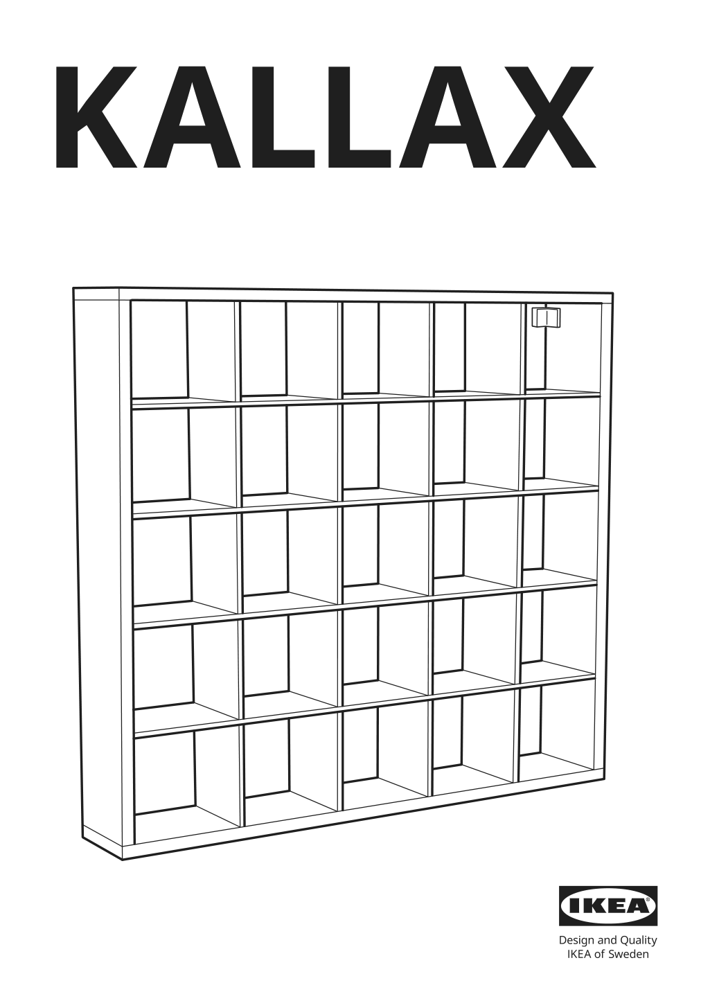 Assembly instructions for IKEA Kallax shelf unit white | Page 1 - IKEA KALLAX / LAGKAPTEN workstation 594.816.53