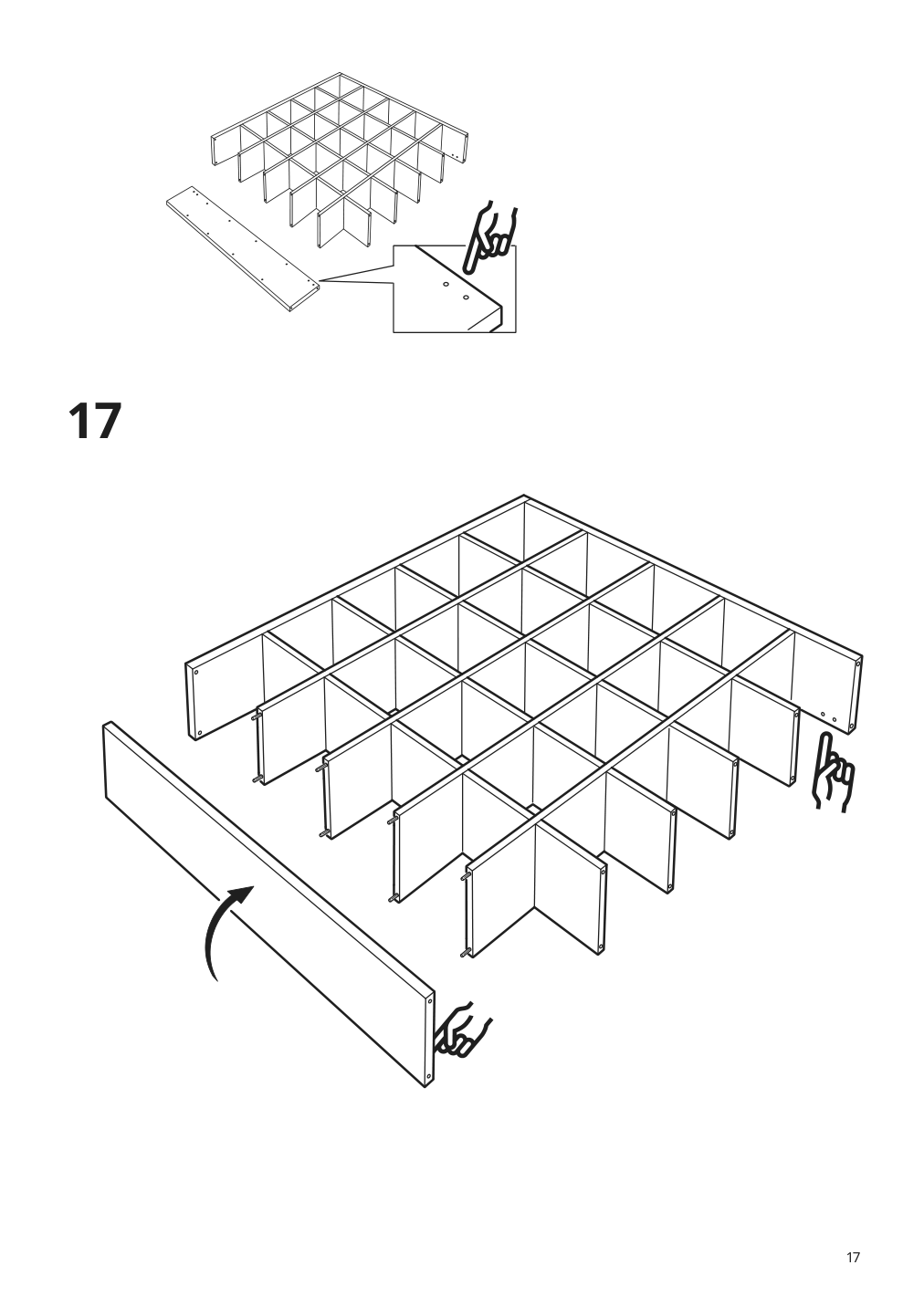 Assembly instructions for IKEA Kallax shelf unit white | Page 17 - IKEA KALLAX / LINNMON workstation 094.816.98