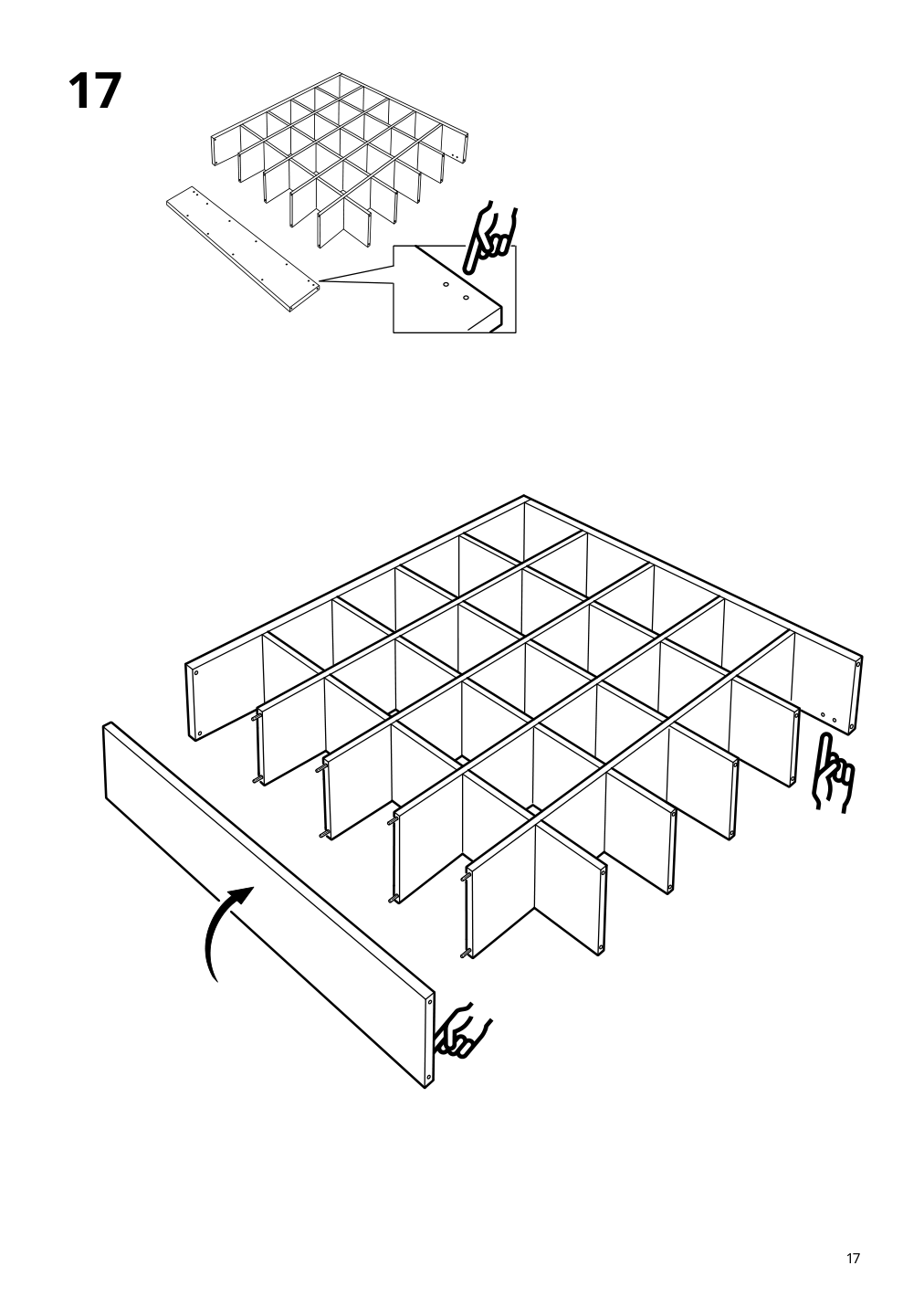 Assembly instructions for IKEA Kallax shelf unit white | Page 17 - IKEA KALLAX / LAGKAPTEN workstation 594.816.53