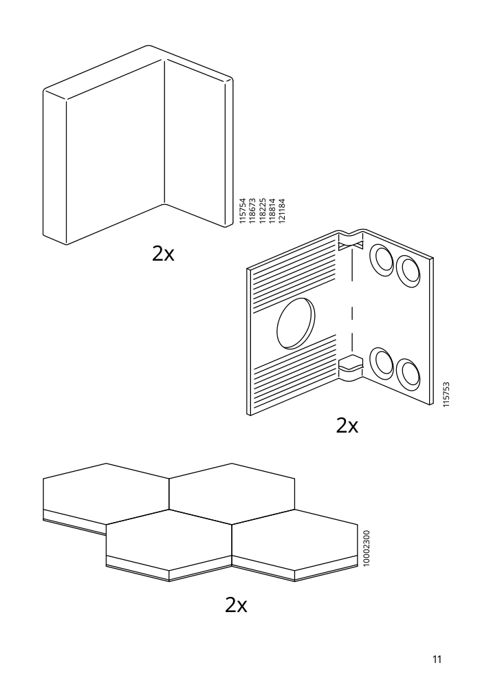 Assembly instructions for IKEA Kallax tv unit white | Page 11 - IKEA KALLAX TV storage combination 295.606.75