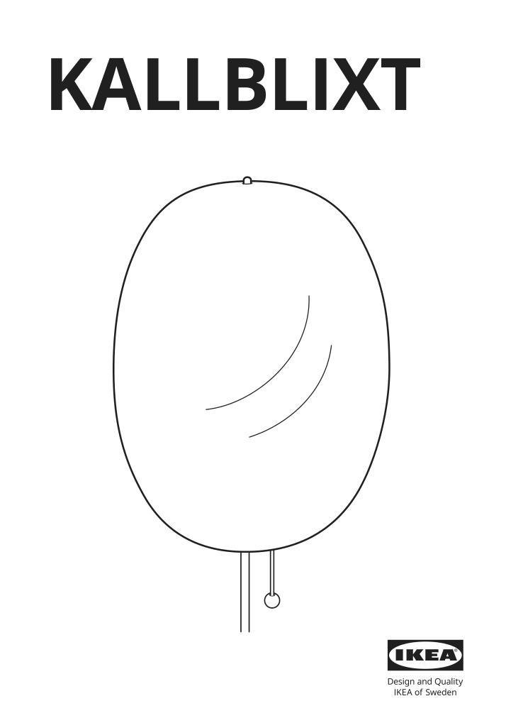 Assembly instructions for IKEA Kallblixt wall lamp white glass | Page 1 - IKEA KALLBLIXT wall lamp 904.979.96