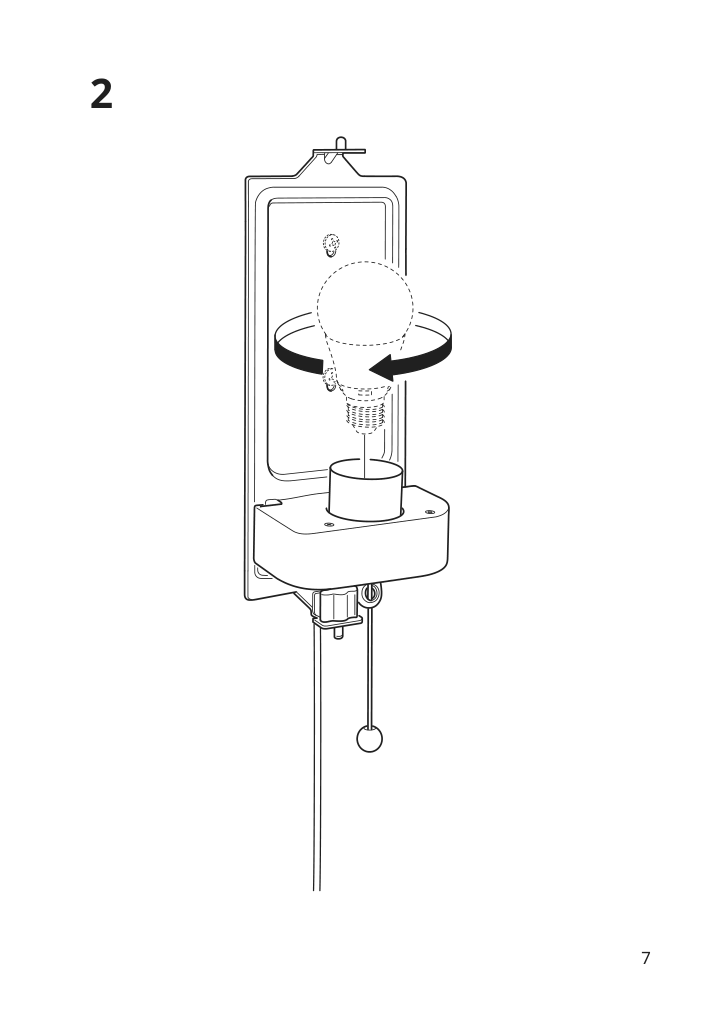 Assembly instructions for IKEA Kallblixt wall lamp white glass | Page 7 - IKEA KALLBLIXT wall lamp 904.979.96