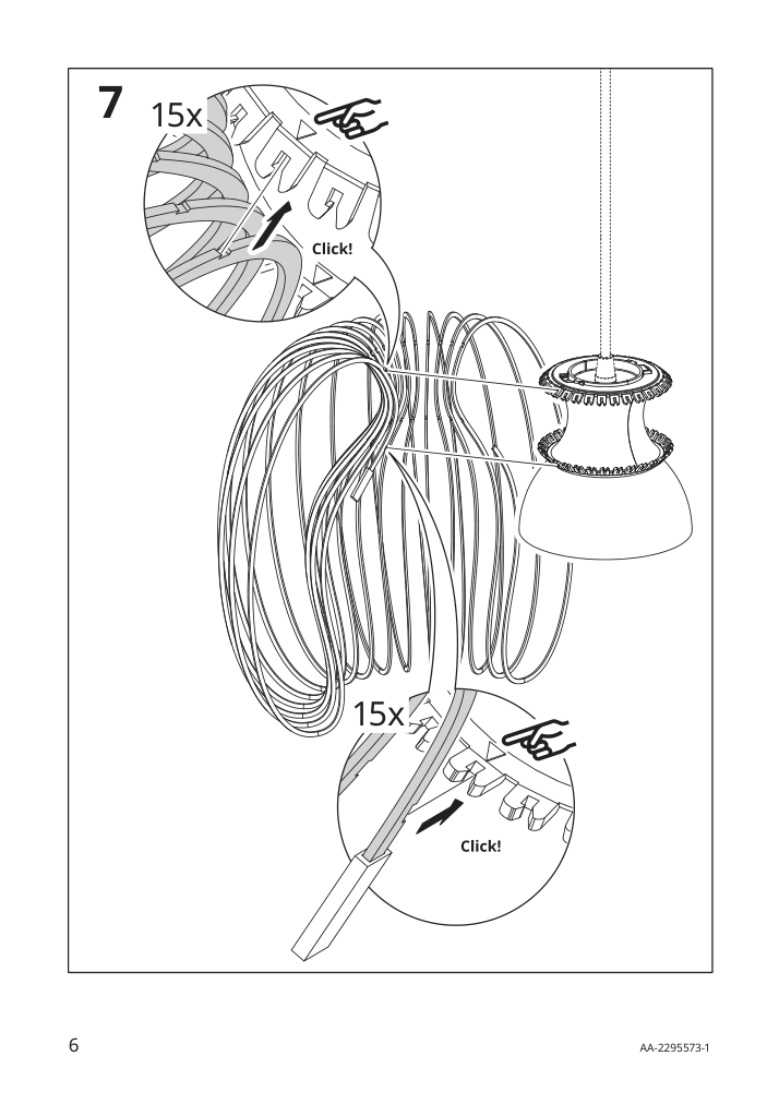 Assembly instructions for IKEA Kallfront pendant lamp shade black | Page 6 - IKEA KALLFRONT / HEMMA pendant lamp 195.664.75