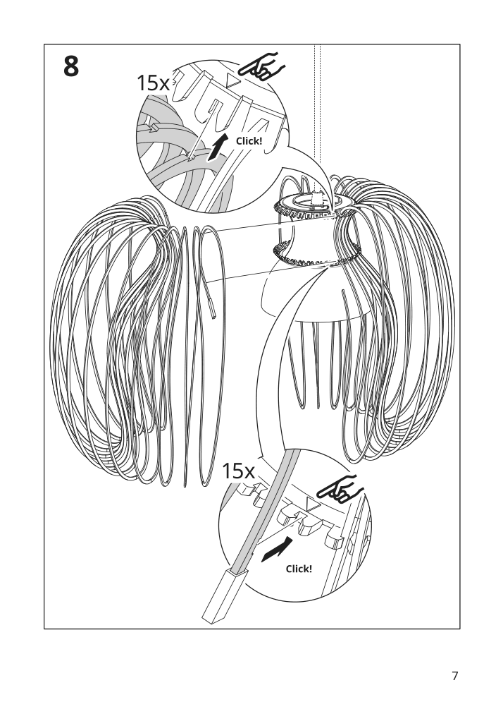 Assembly instructions for IKEA Kallfront pendant lamp shade black | Page 7 - IKEA KALLFRONT / HEMMA pendant lamp 195.664.75