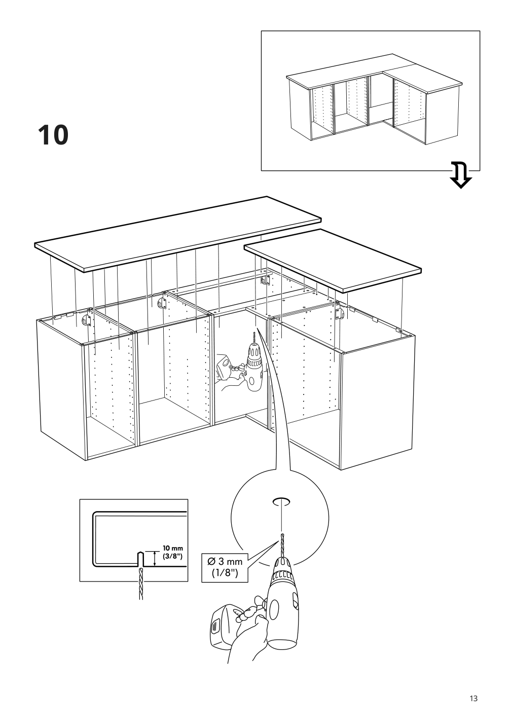 Assembly instructions for IKEA Karlby countertop walnut veneer | Page 13 - IKEA KARLBY countertop 503.352.08