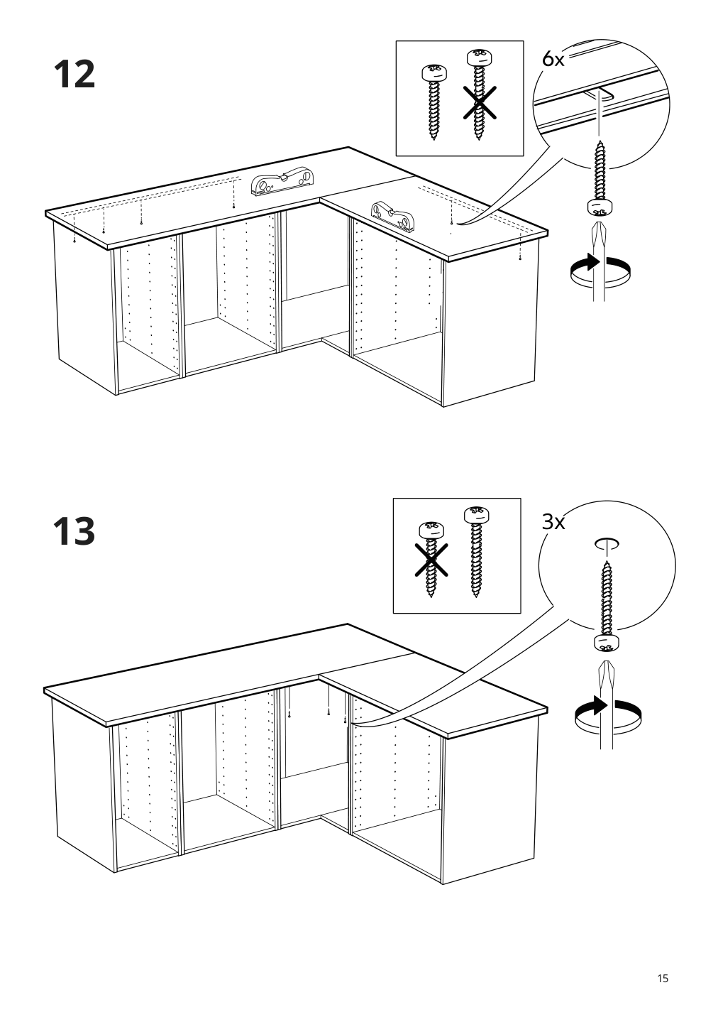 Assembly instructions for IKEA Karlby countertop walnut veneer | Page 15 - IKEA KARLBY countertop 503.352.08