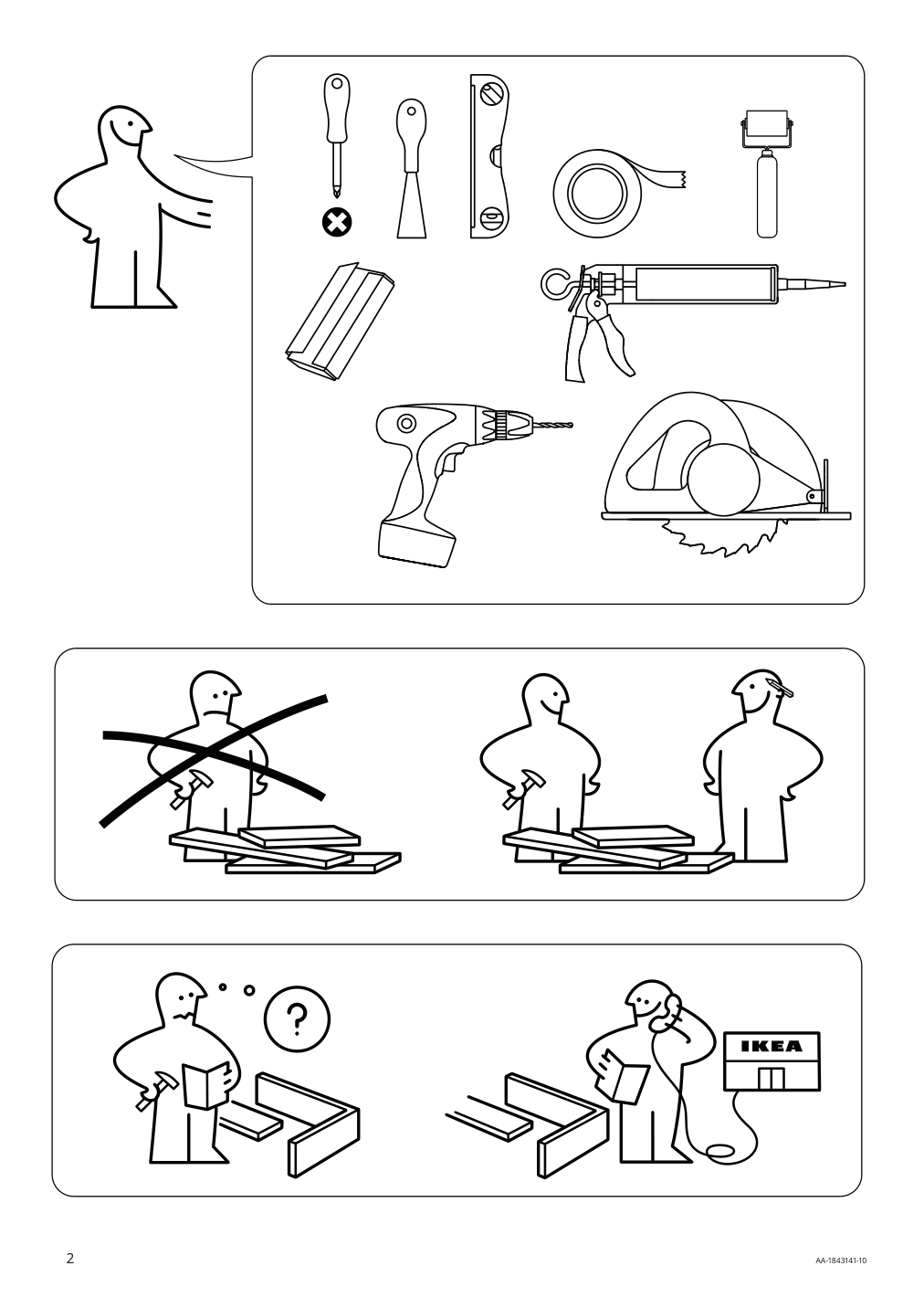 Assembly instructions for IKEA Karlby countertop walnut veneer | Page 2 - IKEA KARLBY countertop 503.352.08