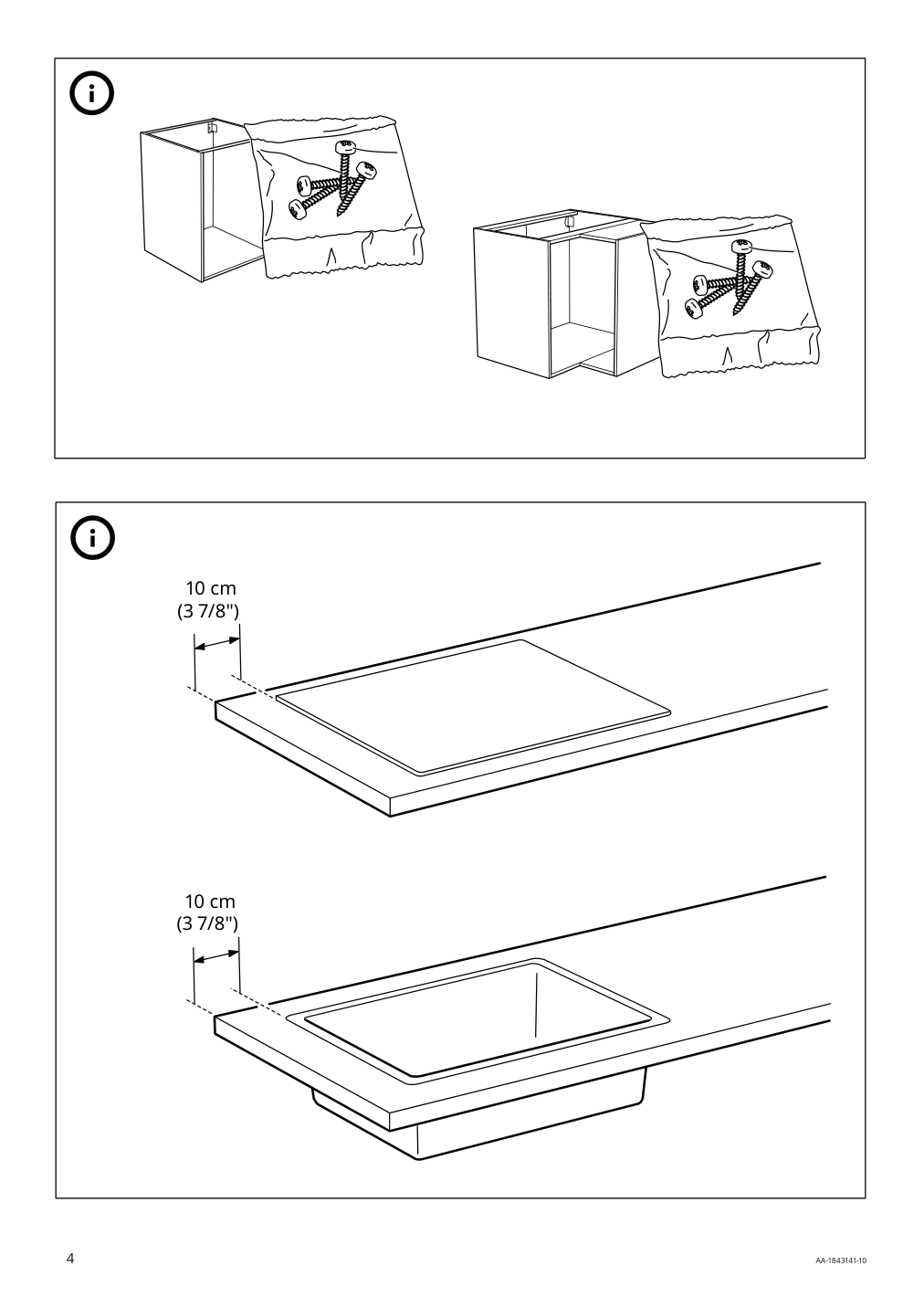 Assembly instructions for IKEA Karlby countertop walnut veneer | Page 4 - IKEA KARLBY countertop 503.352.08