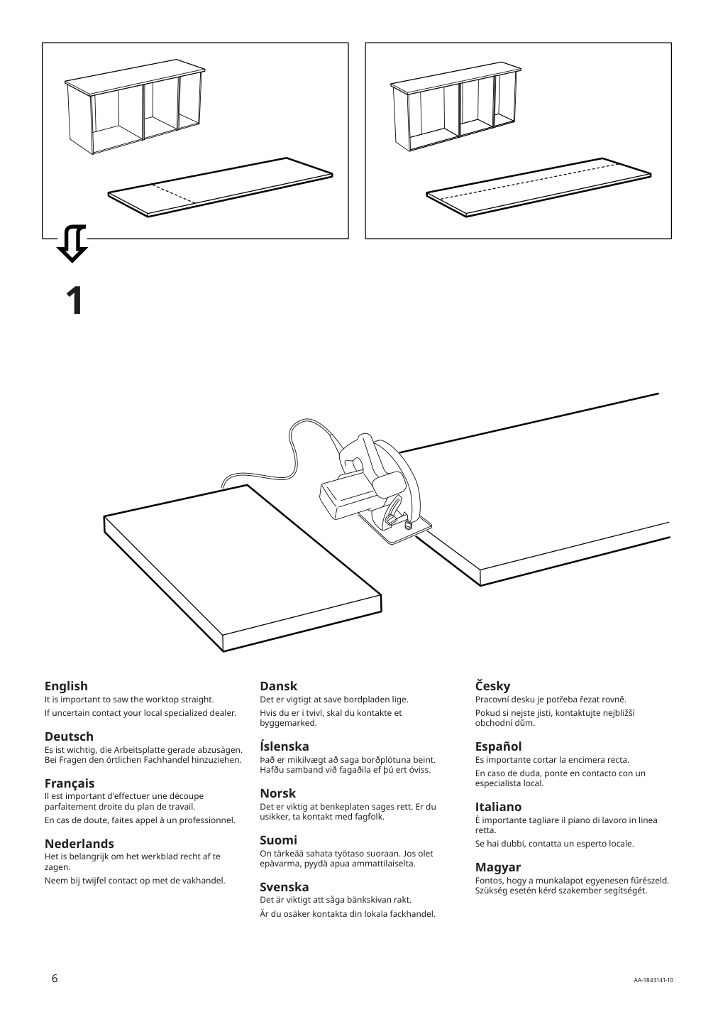 Assembly instructions for IKEA Karlby countertop walnut veneer | Page 6 - IKEA KARLBY countertop 503.352.08