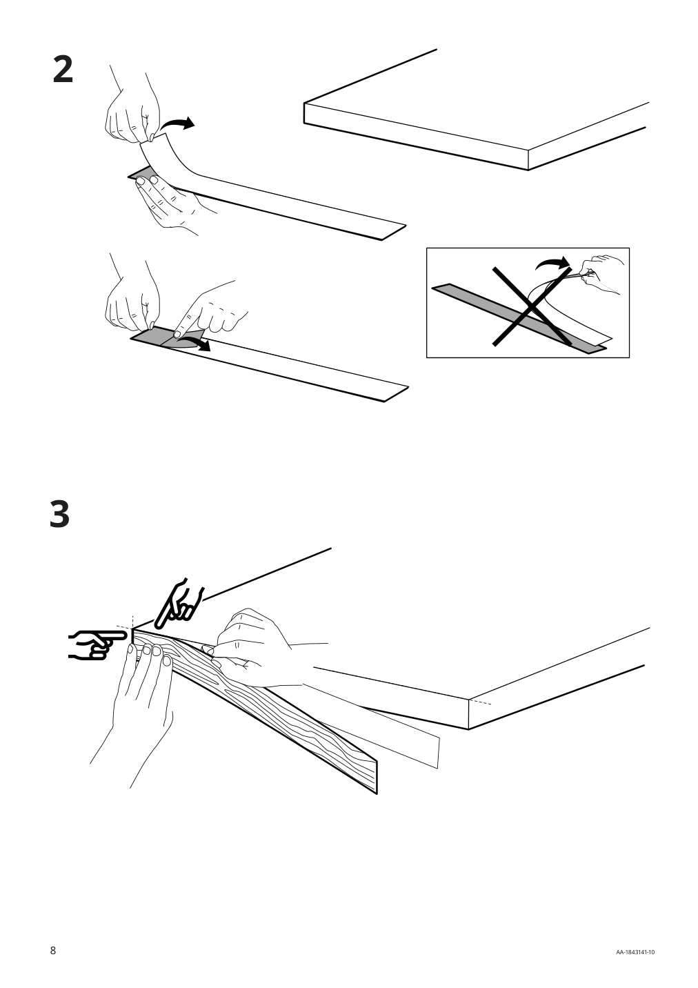 Assembly instructions for IKEA Karlby countertop walnut veneer | Page 8 - IKEA KARLBY countertop 503.352.08