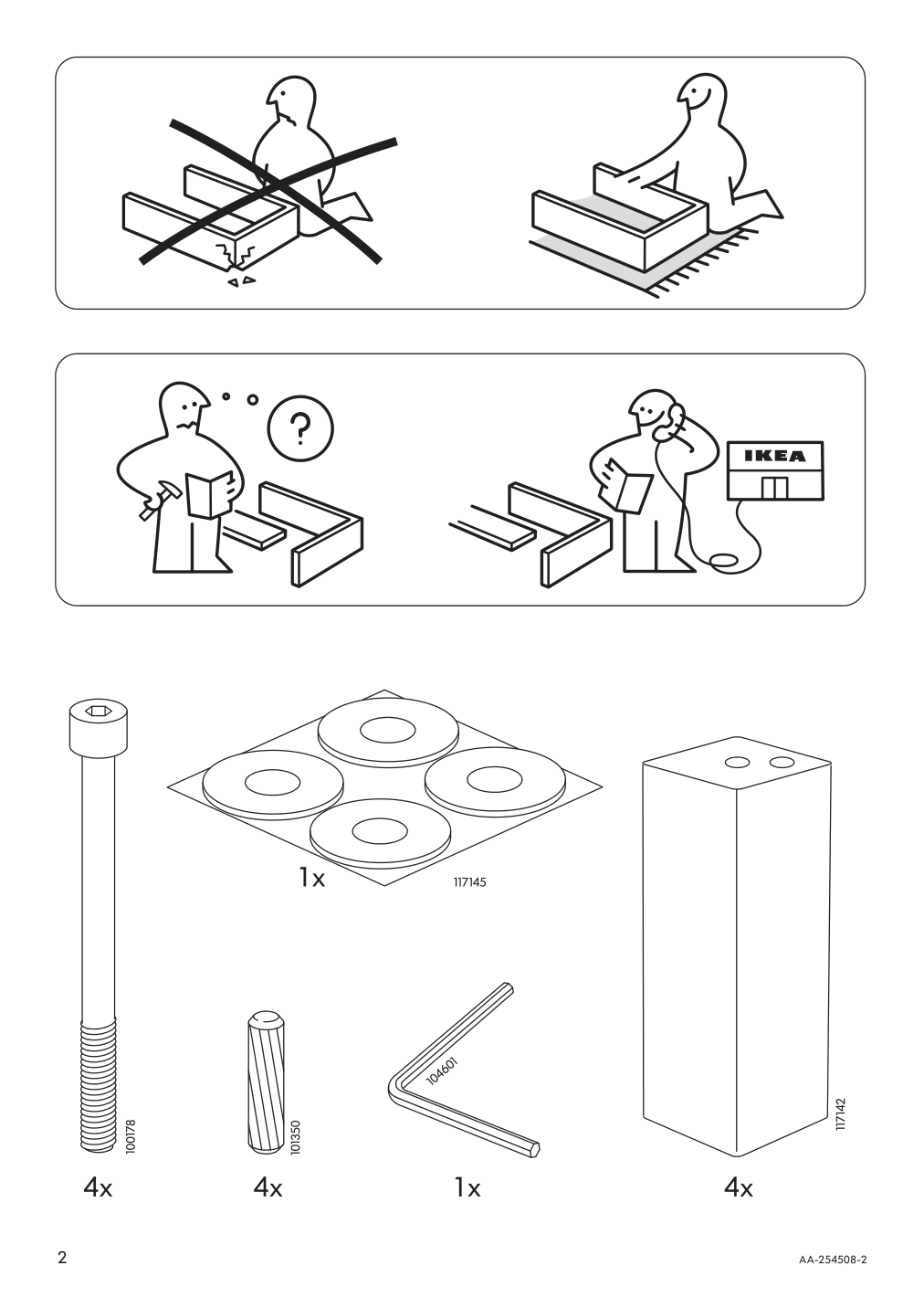 Assembly instructions for IKEA Karlstad cover free standing chaise lounge groenvik multicolor | Page 2 - IKEA KARLSTAD cover free-standing chaise lounge 301.583.72