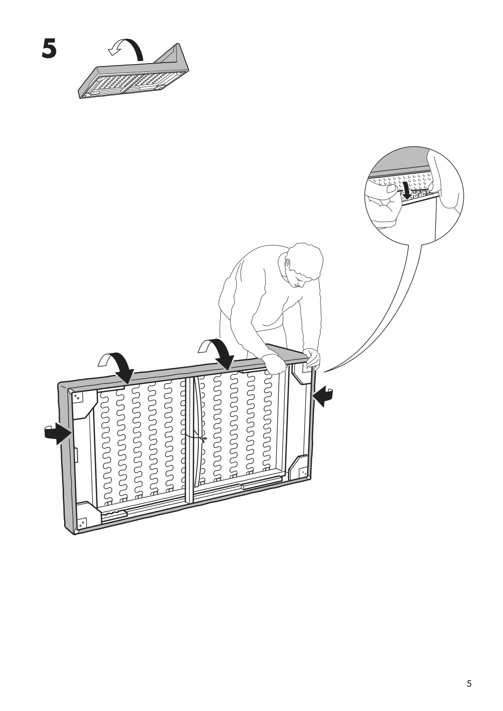 Assembly instructions for IKEA Karlstad cover free standing chaise lounge groenvik multicolor | Page 5 - IKEA KARLSTAD cover free-standing chaise lounge 301.583.72