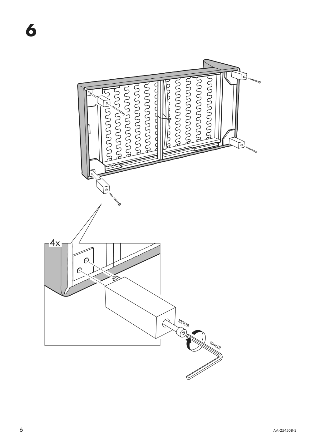 Assembly instructions for IKEA Karlstad cover free standing chaise lounge groenvik multicolor | Page 6 - IKEA KARLSTAD cover free-standing chaise lounge 301.583.72