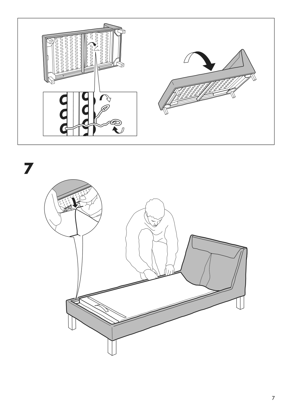 Assembly instructions for IKEA Karlstad cover free standing chaise lounge groenvik multicolor | Page 7 - IKEA KARLSTAD cover free-standing chaise lounge 301.583.72