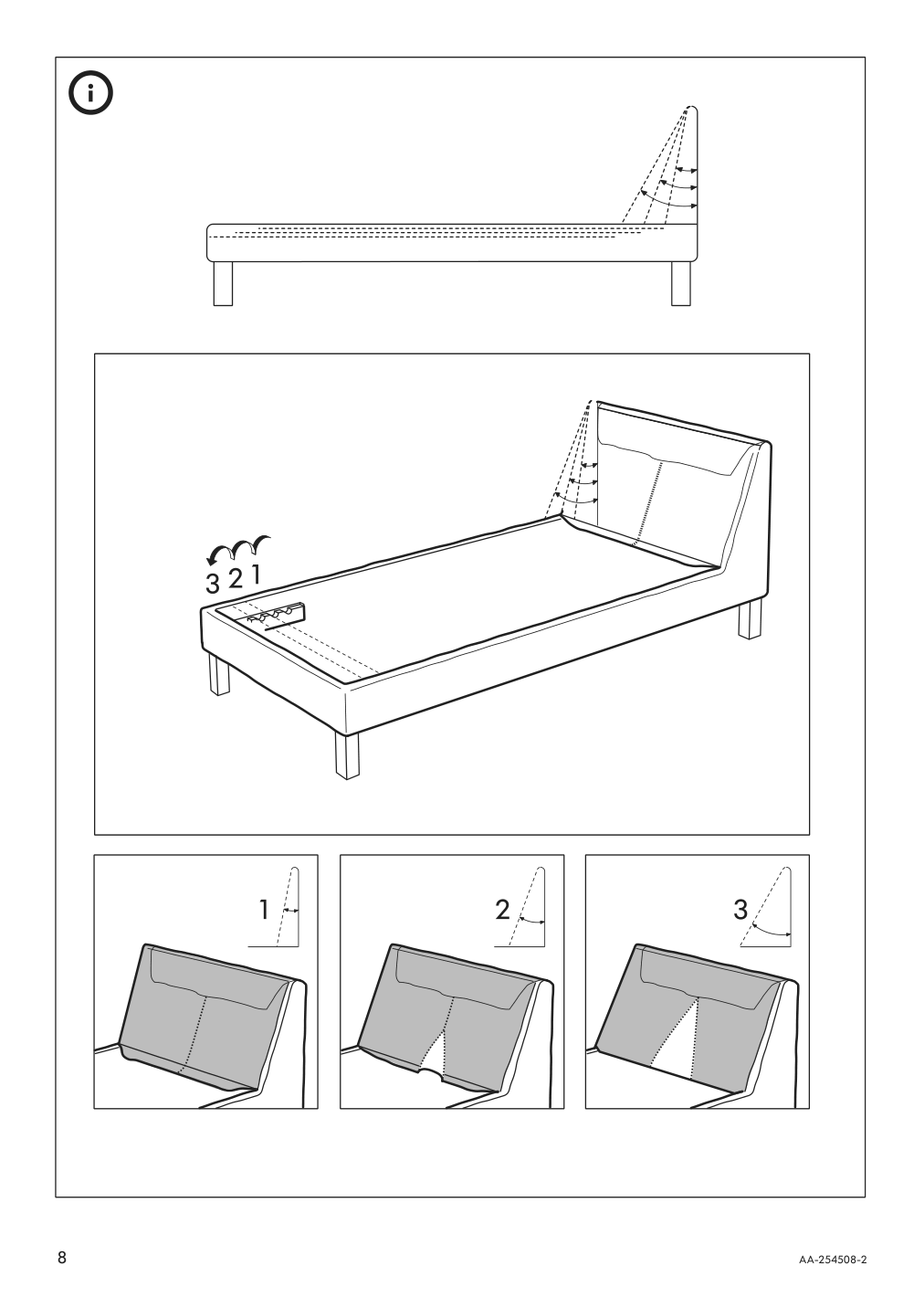 Assembly instructions for IKEA Karlstad cover free standing chaise lounge groenvik multicolor | Page 8 - IKEA KARLSTAD cover free-standing chaise lounge 301.583.72