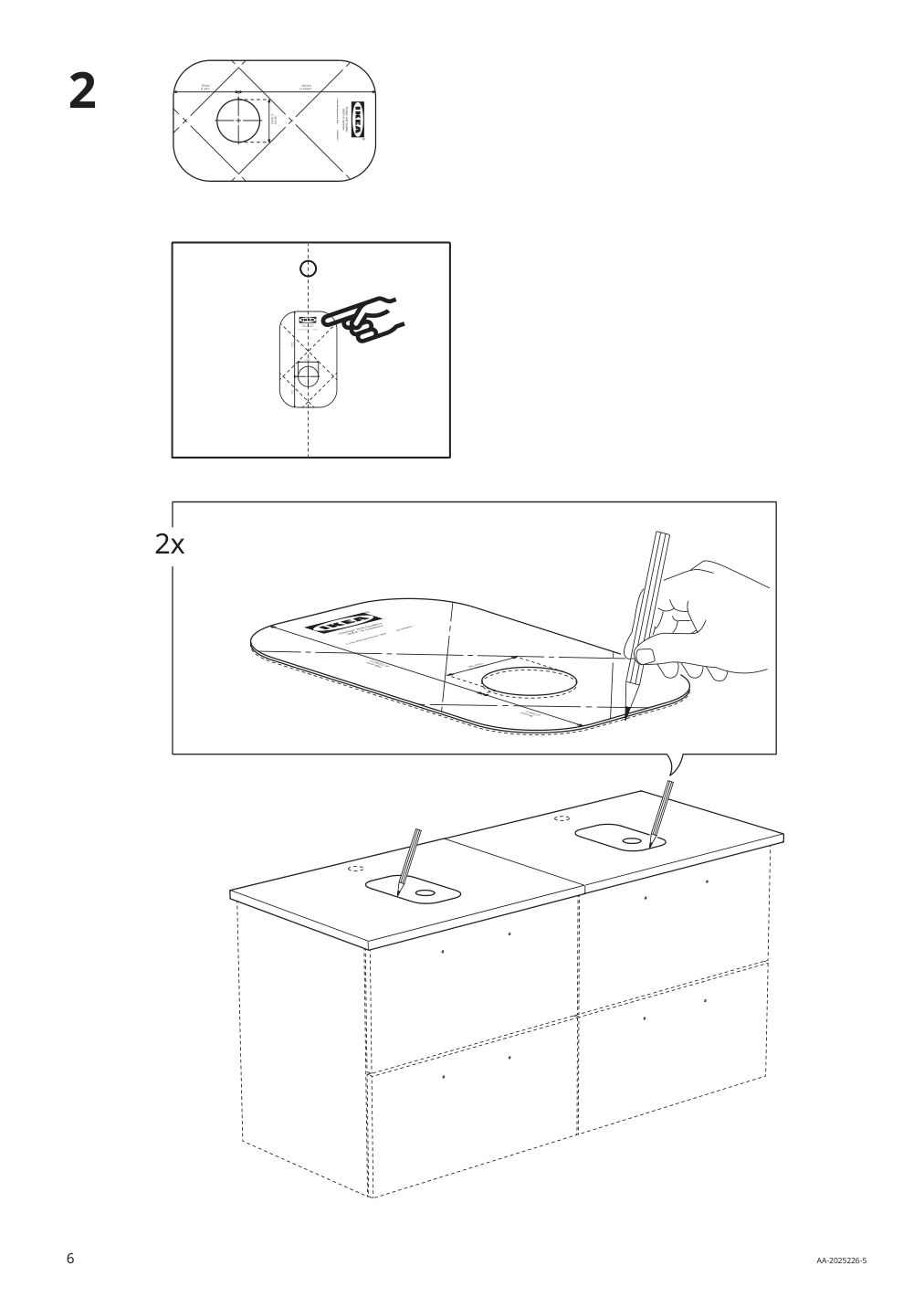 Assembly instructions for IKEA Kattevik countertop sink white | Page 6 - IKEA GODMORGON/TOLKEN / KATTEVIK sink cabinet with top + 15¾" sink 093.089.05