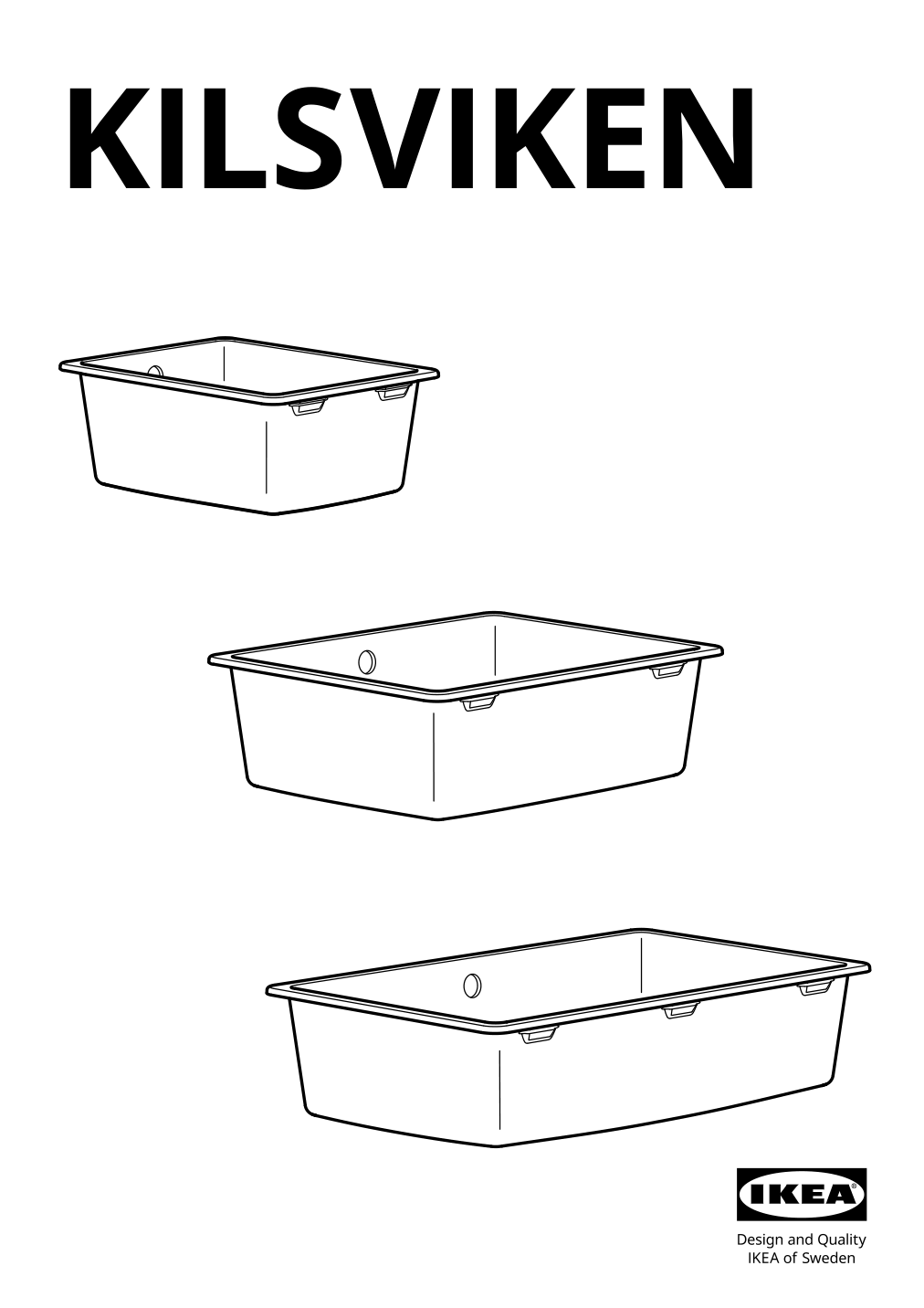 Assembly instructions for IKEA Kilsviken single bowl dual mount sink gray beige quartz composite gray | Page 1 - IKEA KILSVIKEN sink 393.370.20