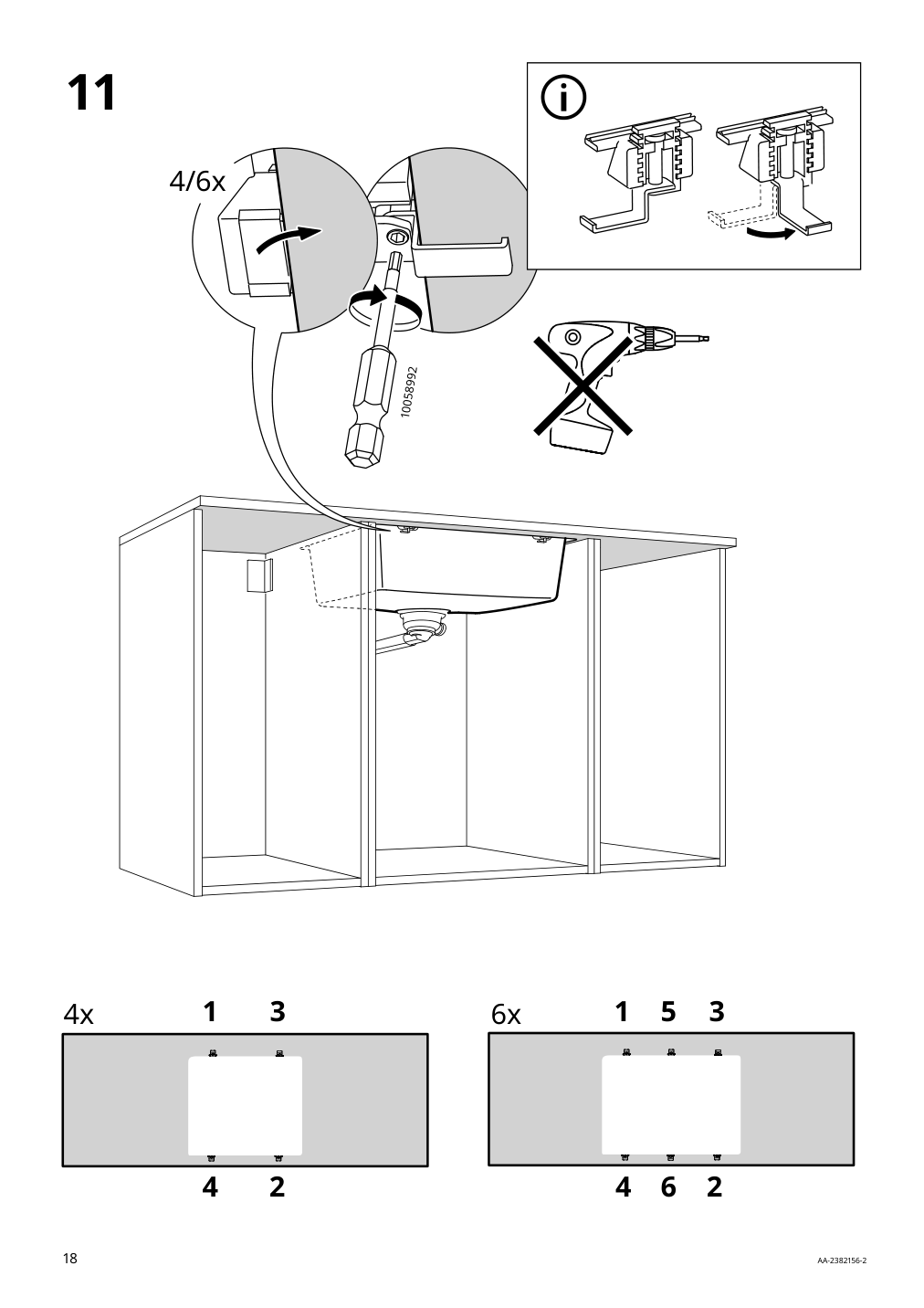 Assembly instructions for IKEA Kilsviken single bowl dual mount sink gray beige quartz composite gray | Page 18 - IKEA KILSVIKEN sink 393.370.20