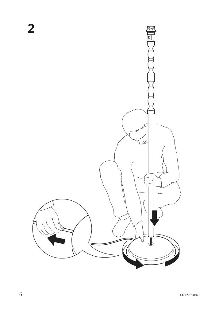 Assembly instructions for IKEA Kinnahult floor lamp ash white | Page 6 - IKEA KINNAHULT floor lamp 105.592.57