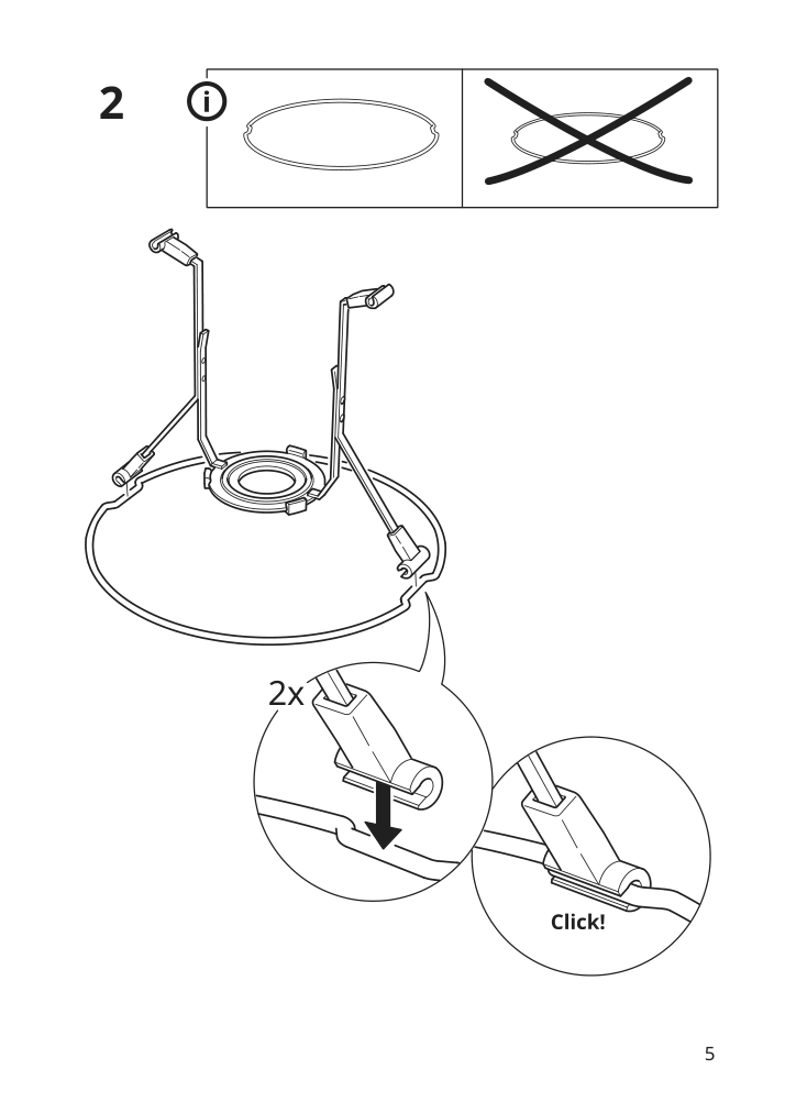 Assembly instructions for IKEA Kinnahult table lamp black ash black | Page 5 - IKEA KINNAHULT table lamp 704.883.99