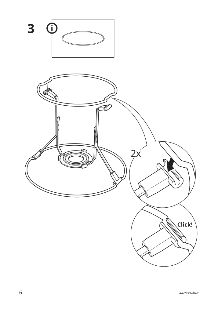 Assembly instructions for IKEA Kinnahult table lamp black ash black | Page 6 - IKEA KINNAHULT table lamp 704.883.99