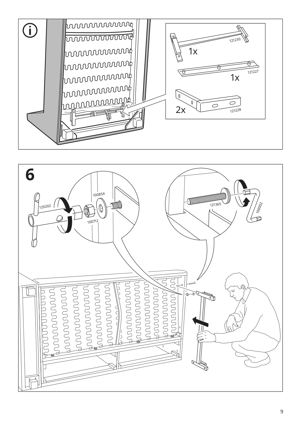 Assembly instructions for IKEA Kivik chaise cover gunnared light green | Page 9 - IKEA KIVIK sofa with chaise 194.848.18