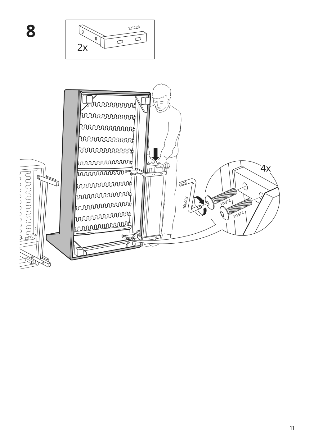 Assembly instructions for IKEA Kivik chaise cover hillared dark blue | Page 11 - IKEA KIVIK chaise cover 303.488.86