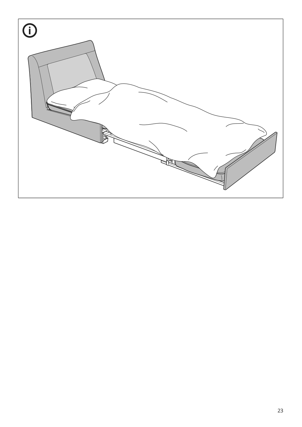 Assembly instructions for IKEA Kivik cover for 1 seat sleeper sofa kelinge gray turquoise | Page 23 - IKEA KIVIK cover for 1-seat sleeper sofa 605.402.27