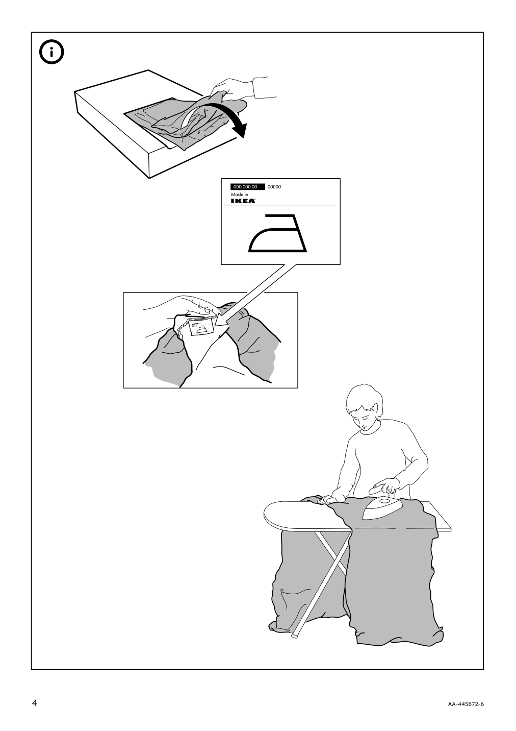 Assembly instructions for IKEA Kivik cover for ottoman with storage borred gray green | Page 4 - IKEA KIVIK cover for ottoman with storage 503.429.30